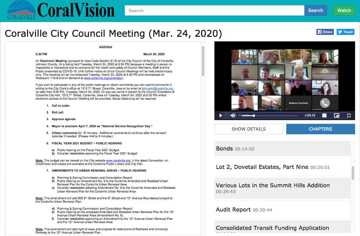 Coralville Internet Channel Image