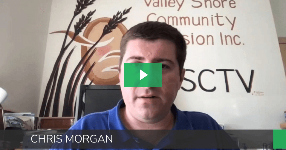 Screenshot of Chris Morgan at VSCTV during interview