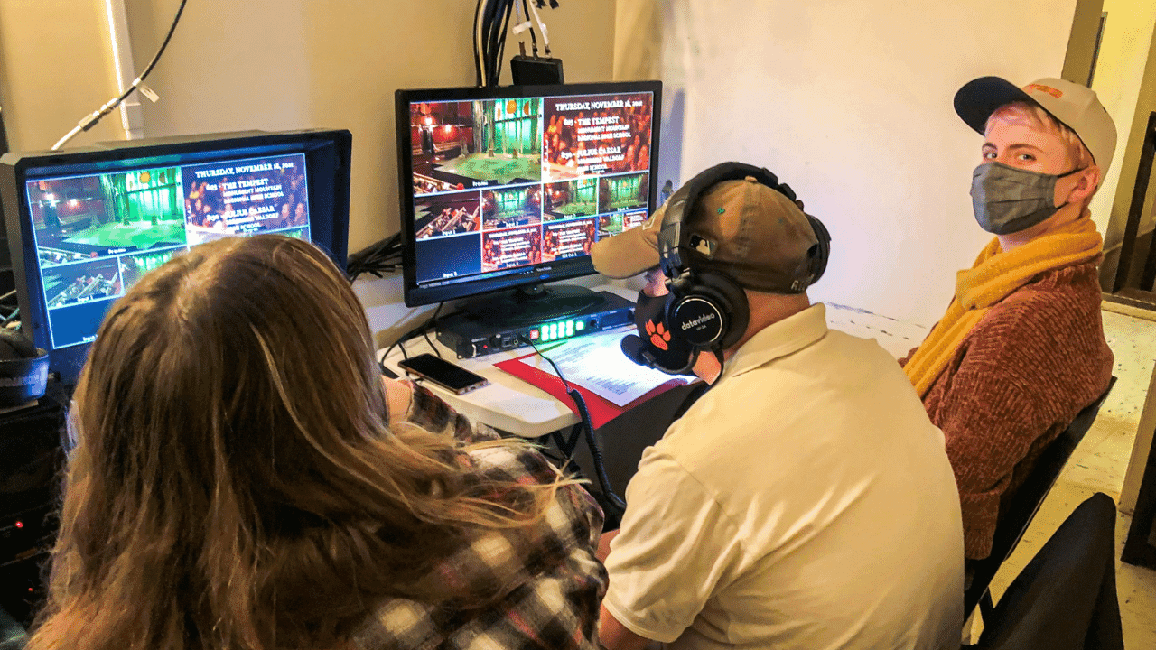 Picture of Community Television for the Southern Berkshires Team during video coverage for an event