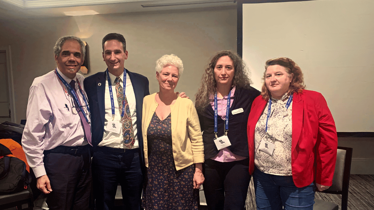 Helen Chatel, Amy Shollenberger, Lauren Glenn Davitian, Stat Rep. Tommy Vitolo, Glenn Williams at the 2022 ACM NE Regional Conference in Providence, RI