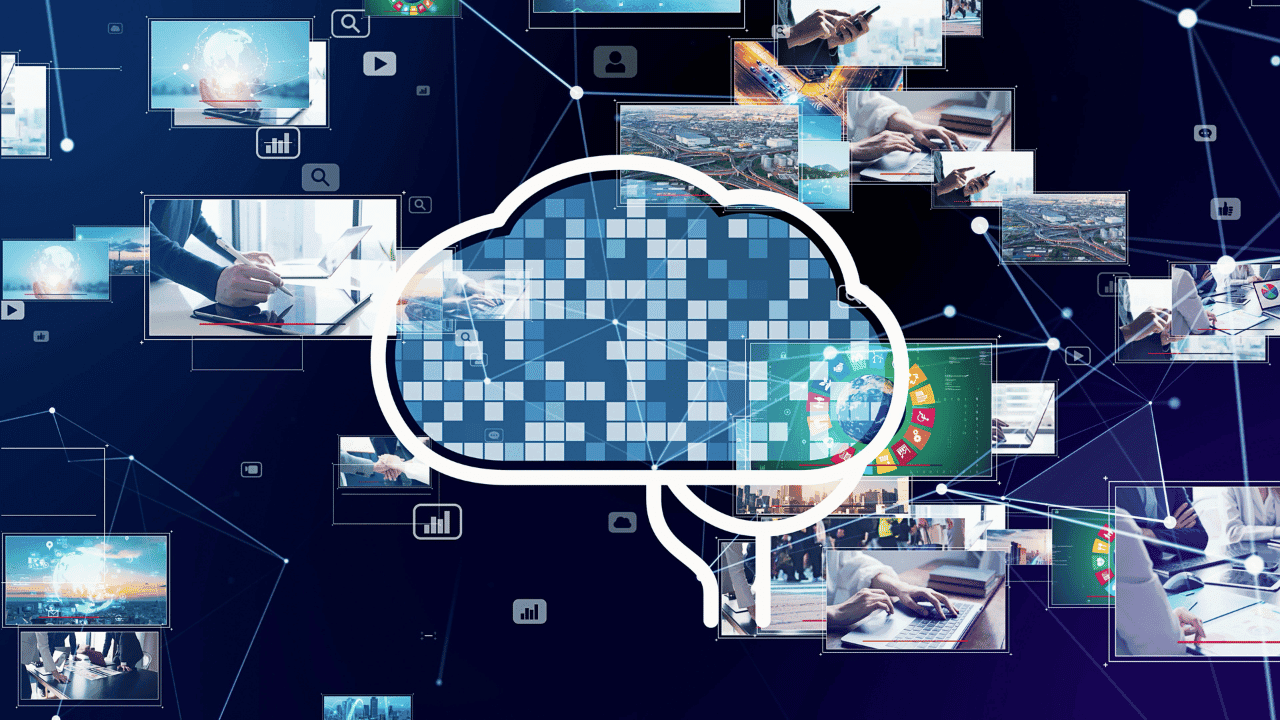 AI image of cloud storage and file management for videos and assets