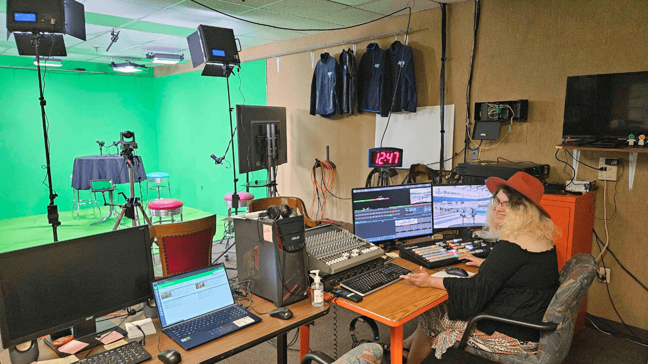 HPAT Studio With Green Screen and Cablecast systems