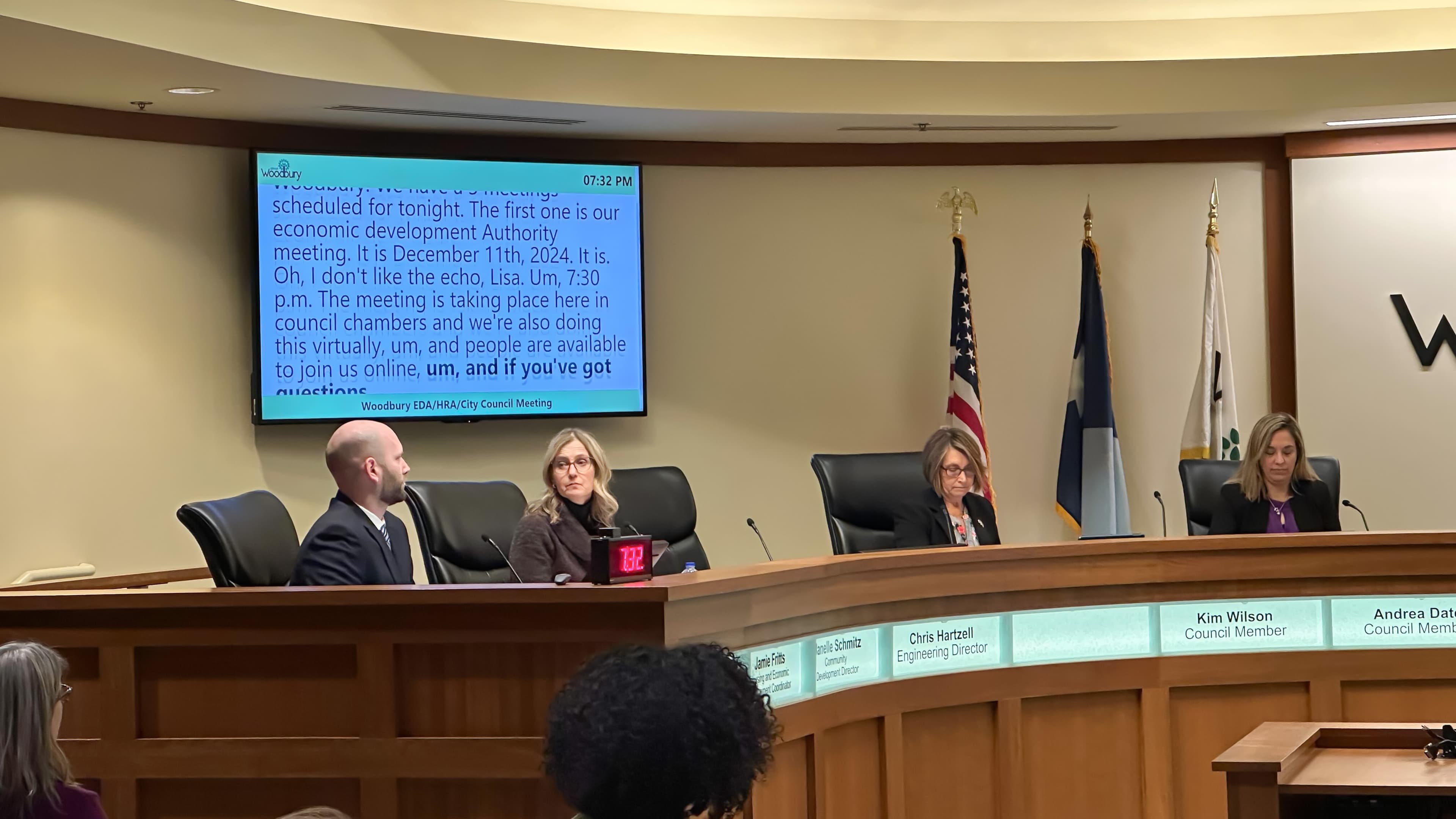City of Woodbury City Council Meeting provide in-rom captioning to residents powered by MediaScribe