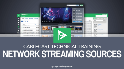 Network Streaming Sources Cablecast Graphic