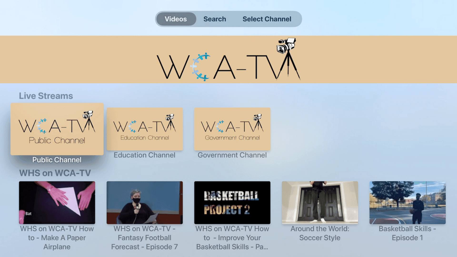 Watertown Cable Access Over the Top App Channel Design