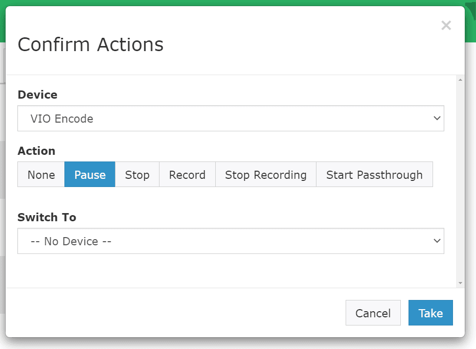 Pausing Active Encodes