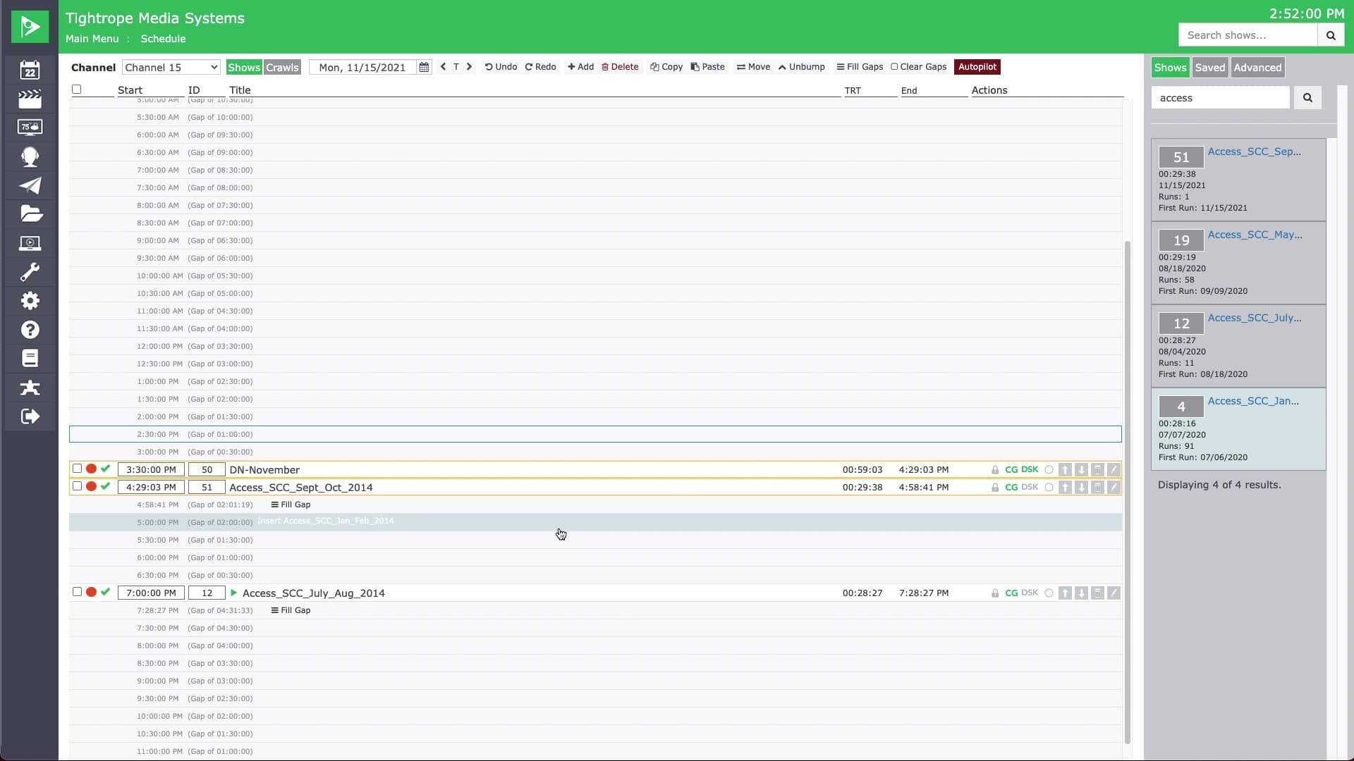 Pick & Stick Scheduling