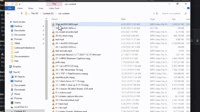Sidecar Captioning Support